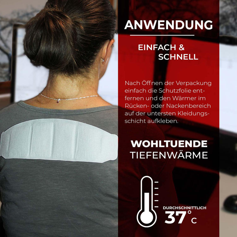 THERMOPAD neck warmer - THE ORIGINAL: 6x heat pads for 8 hours of heat I Ready-to-use heat pad with extra warm heat pads - ideal heating pad for the neck, shoulders and back area - NewNest Australia