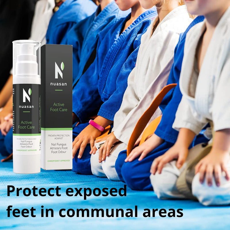 Nuasan Active Foot Care Foot Spray - Athletes Foot Treatment, Antifungal, Antibacterial Spray for Smelly Feet - Natural Nail Fungus Protection, Foot Deodorant - Itchy Feet Relief, Foot Odour Control - NewNest Australia