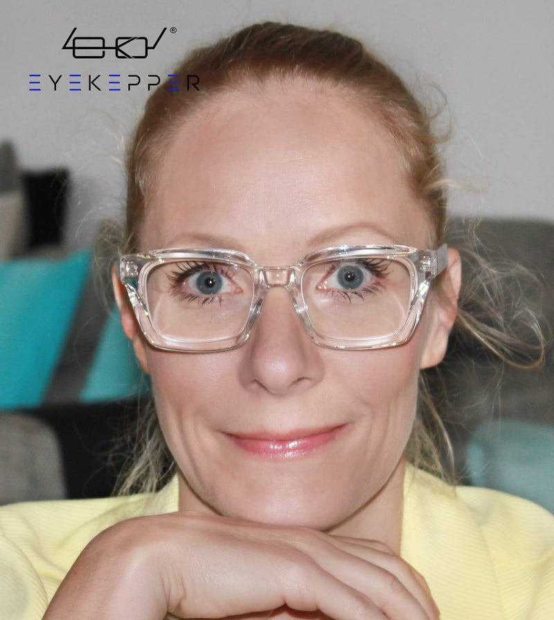 Eyekepper 4 Pack Ladies Reading Glasses - Oversized Square Design Reader Eyeglasses for Women 4 Pairs Mix 0.0 x - NewNest Australia