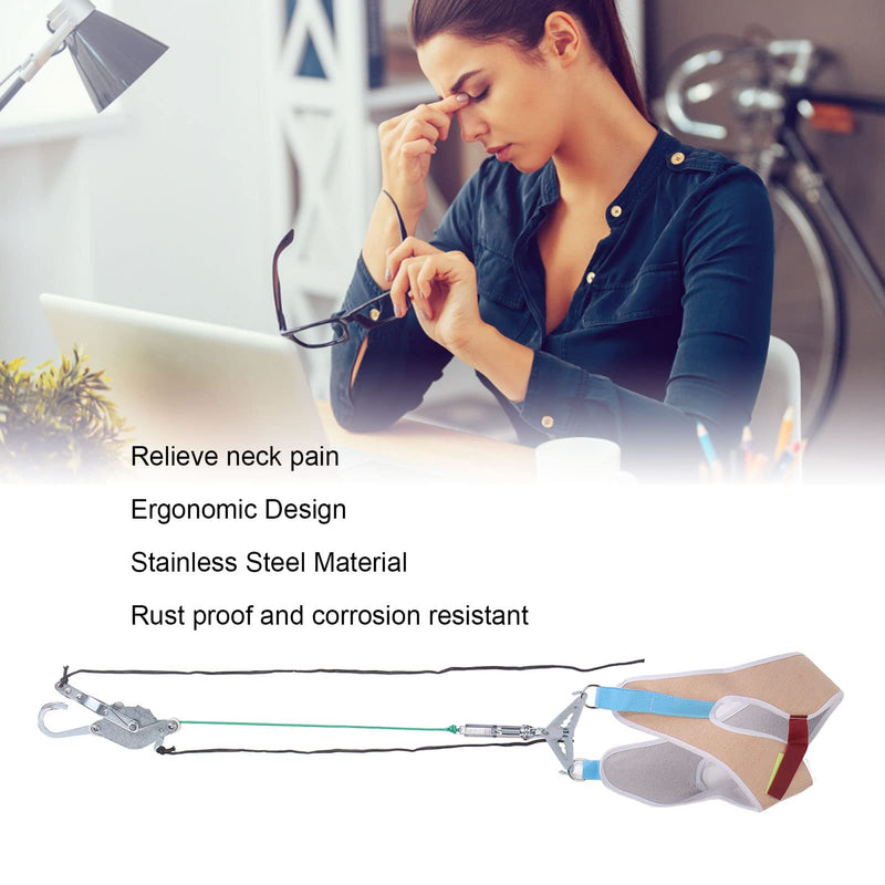 Cervical Neck Traction Device Cervical Neck Traction Device Traction Orthopedic Portable Adjustable Elastic Neck Stretcher Professional Home Aid Neck Traction Device - NewNest Australia