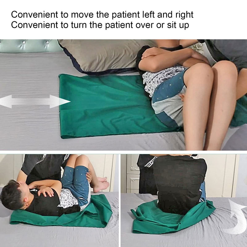 Reusable Slide Sheet, Multi-Functional Patient Transfer Sheets Elderly Slide Sheet Bedridden Patient Sliding Cloth for Turning Moving, Transfer, Turn-Over, Repositioning(95cm*75cm) 95cm*75cm - NewNest Australia