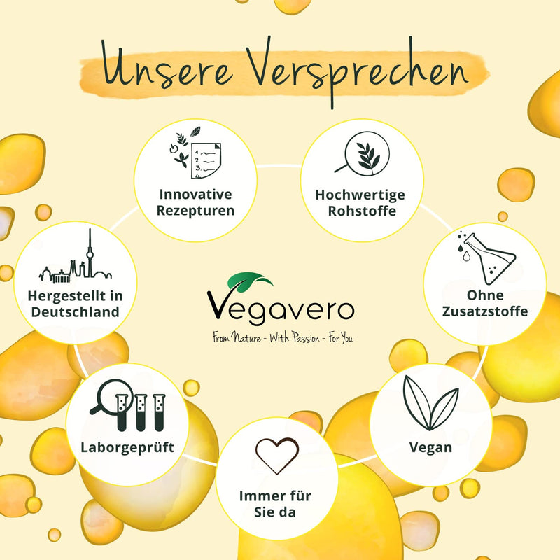 Beta Carotene Tanning Capsules | with astaxanthin + vitamin E | Premium raw materials: Lucarotin® + AstaZine® | No gelatin | Laboratory tested | Without additives | German production Vegavero® - NewNest Australia