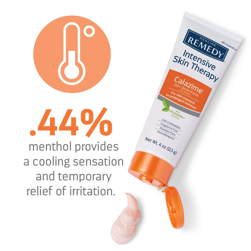 Medline Remedy Phytoplex Calazime Skin Protectant, Fragrance Free, Paraben Free, 4oz intensive skin therapy 4 Ounce (Pack of 1) - NewNest Australia