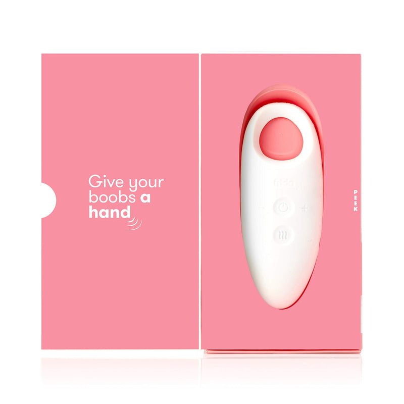 Frida Mom 2-in-1 Lactation Massager - Multiple Modes of Heat + Vibration for Clogged Milk Ducts, Increase Milk Flow, Breast Engorgement - USB Cord Included - NewNest Australia