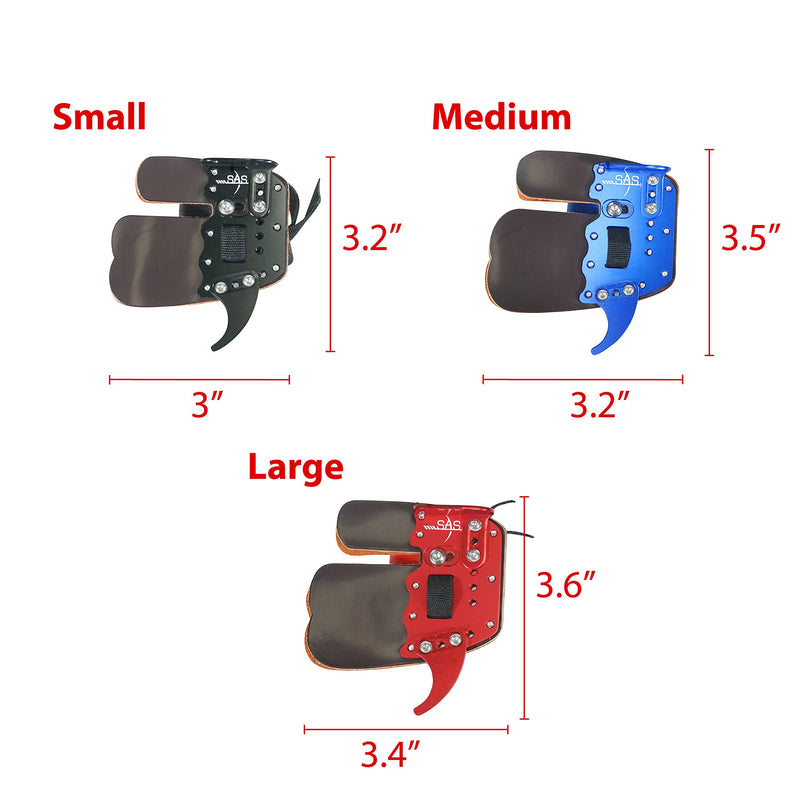 SAS Elite Aluminum Suede and Leather Finger Tab Blue Large - NewNest Australia