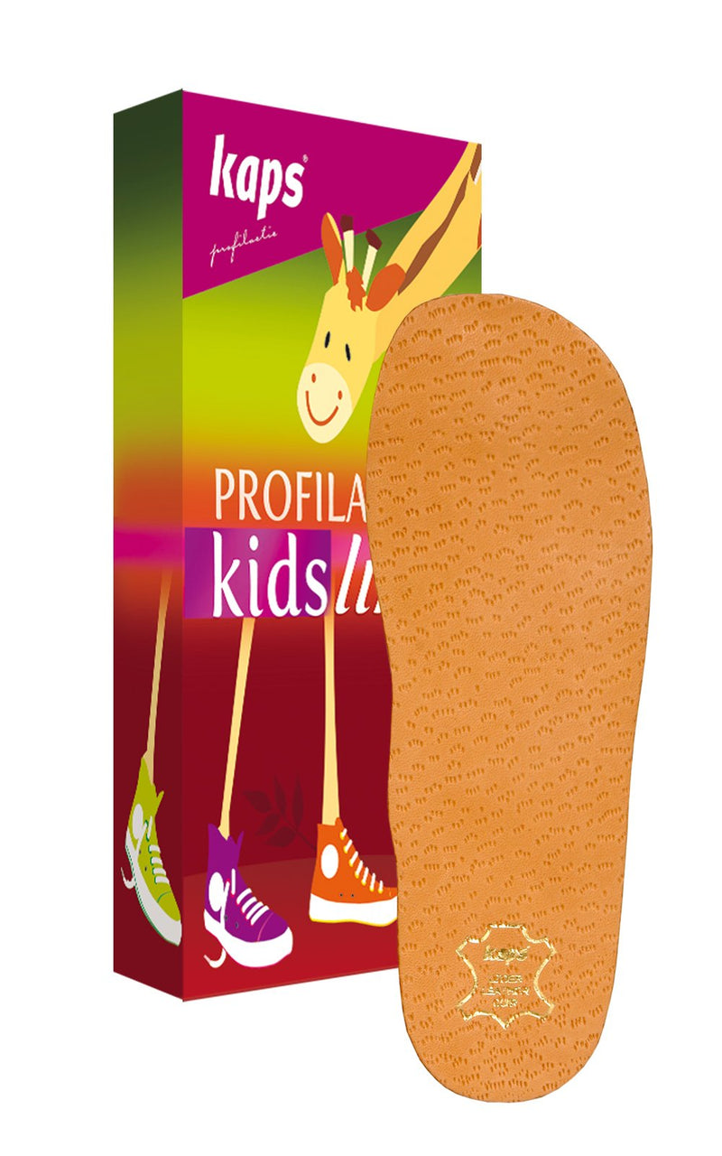Orthopedic leather insoles for children - anatomical children's shoe insoles & shoe soles - prophylactic with longitudinal arch support - Kaps Anatomix Kids 29-30 EUR - NewNest Australia