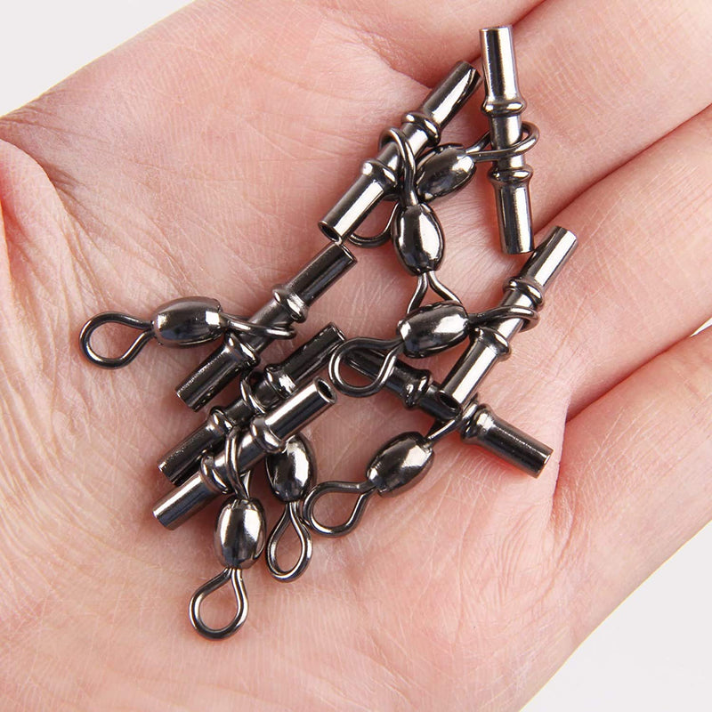 AGOOL Fishing Sleeves Swivels 3 Way Cross Line Swivels T Shape Crimp Swivels Crane Swivel Heavy Duty Brass Triple Swivels for Deep Drop Rigs Salwater Fishing Tackle Accessories - NewNest Australia