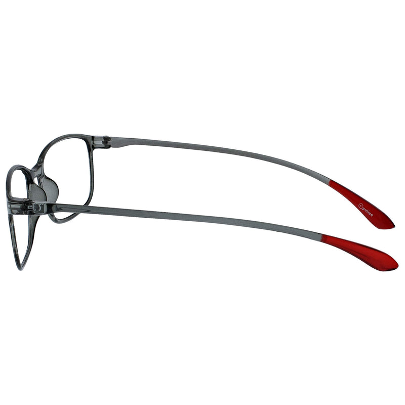 OPULIZE Ice Reading Glasses Pack of 4 Ultralight Frame Scratch-Resistant Matte Black Crystal Blue Crystal Gray Crystal Dark Red Men Women RRRR61-137Z +3.00 +3.00 Diopters Black / Dark Blue / Gray / Dark Red - NewNest Australia