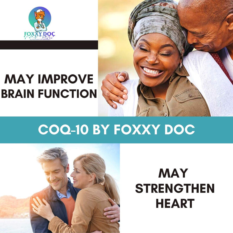 CoQ10 - Co-Enzyme Q10 - 200 mg - 200 Caps - Vegetable Capsules - Non-GMO - Brain & Heart & Muscle & Cell Supplement 6.5 Month Supply by Foxxy Doc - NewNest Australia