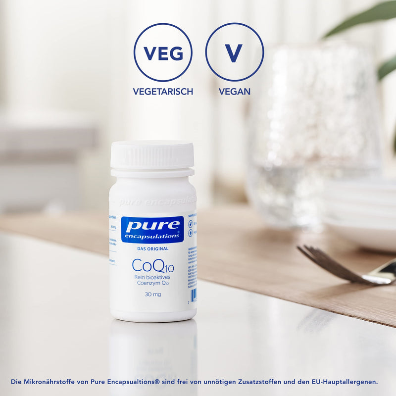 Pure Encapsulations - CoQ10 30 mg - Coenzyme Q10 in its biologically active form - 60 capsules - NewNest Australia