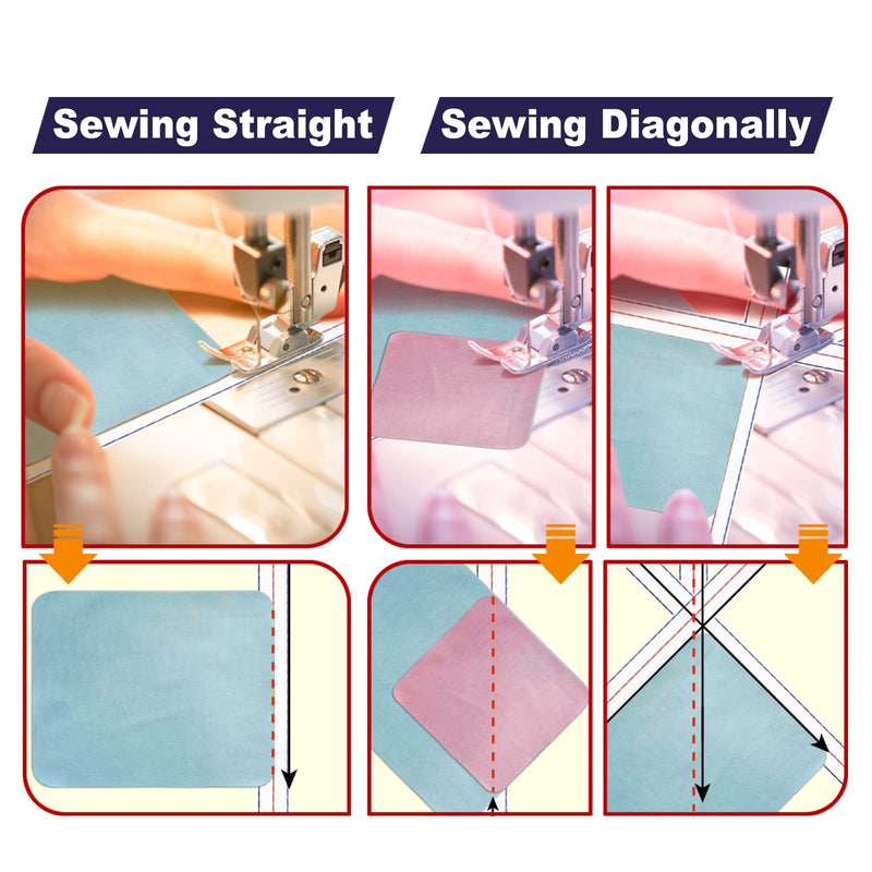 TSSART Diagonal Seam Tapes - 10Yard Each Roll Sewing Basting Tape for Stitching Straight Diagonal Seams Instruction Tool (12) 12Packs - NewNest Australia