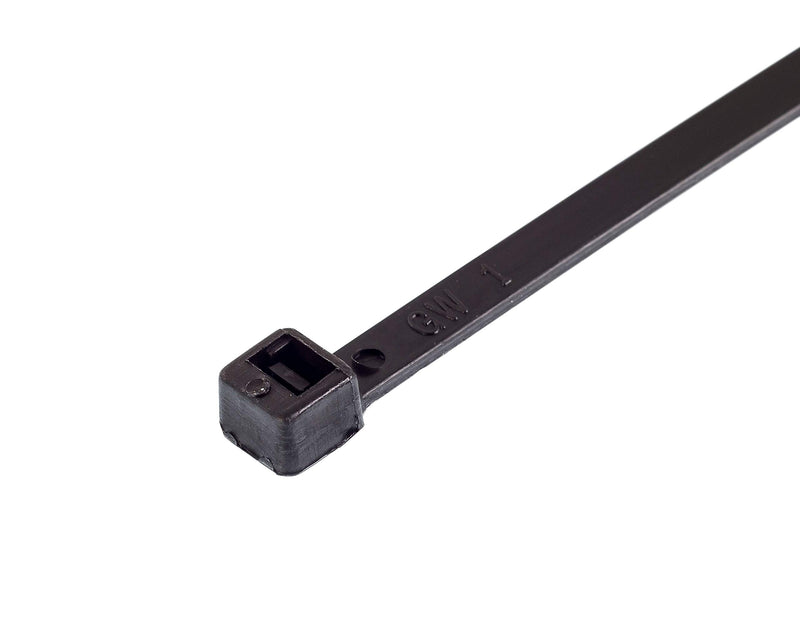 GTSE 12 Inch Black Zip Ties, 100 Pack, 40lb Strength, UV Resistant Long Nylon Cable Ties, Self-Locking 12" Tie Wraps 12" (40lb) - NewNest Australia