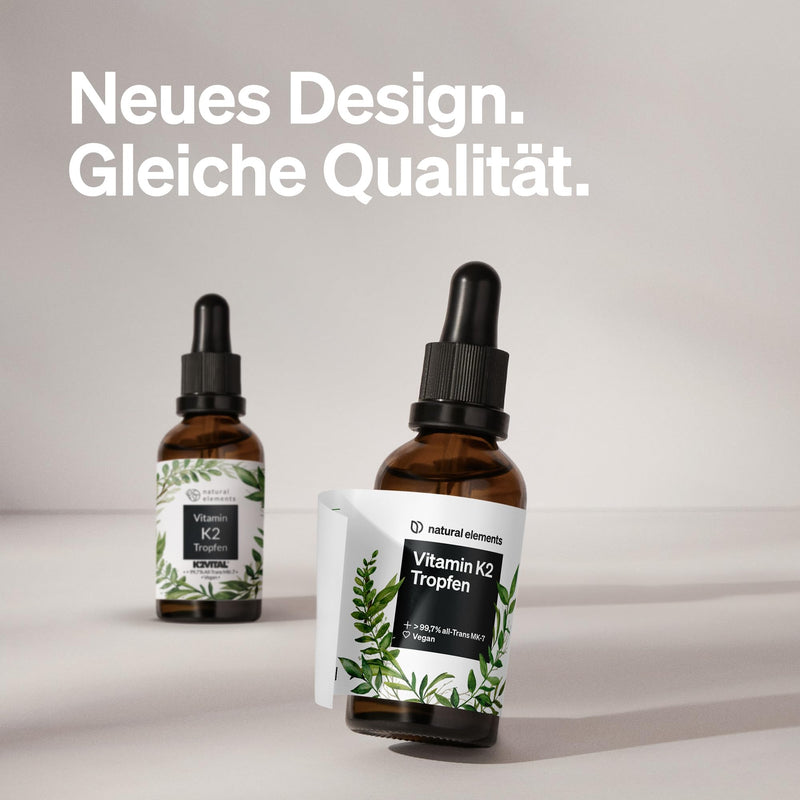 Vitamin K2 MK-7 200µg - 1700 drops (50 ml) - all-trans content >99.7% (K2VITAL® from Kappa) - laboratory tested, vegan, high dosage & produced in Germany - NewNest Australia