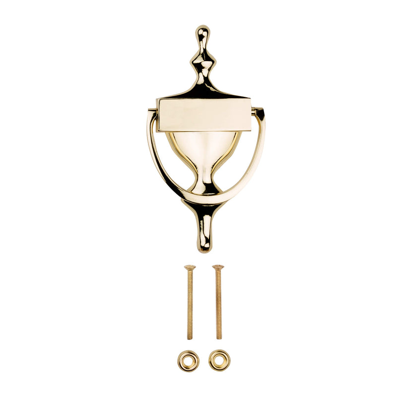 National Hardware N336-216 Door Knocker in Brass, 7", 7" - NewNest Australia