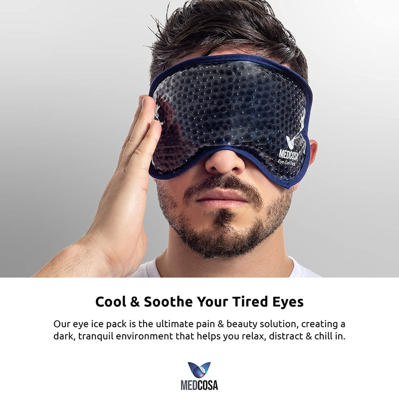 Medcosa Eye Ice Pack | Cool & Soothe Your Tired Eyes with Our Cold Gel Mask | Cooling Pain Relief for Puffy Eyes, Aiding Migraines & Aiding Sleeping - NewNest Australia