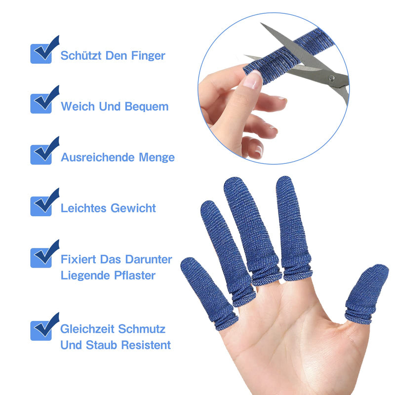 Pack Of 30 Finger Bandages, Blue Finger Cots Bandage Finger Plasters Finger Bob, Stretchy Finger Plasters Breathable Finger Cots For Work Kitchen Finger Protection For Injuries - NewNest Australia