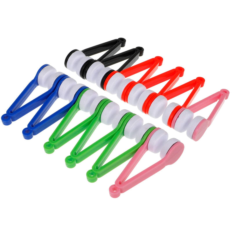 FRIUSATE 12pcs Eyeglass Cleaner, Spectacles Cleaner Soft Brush, Glasses Cleaner, Cleaning Tool, Eyeglass Microfiber Spectacles Soft Brush, Cleaning Set Wipe Kit Tool, Eyeglasses Brushes Cleaning Clip - NewNest Australia
