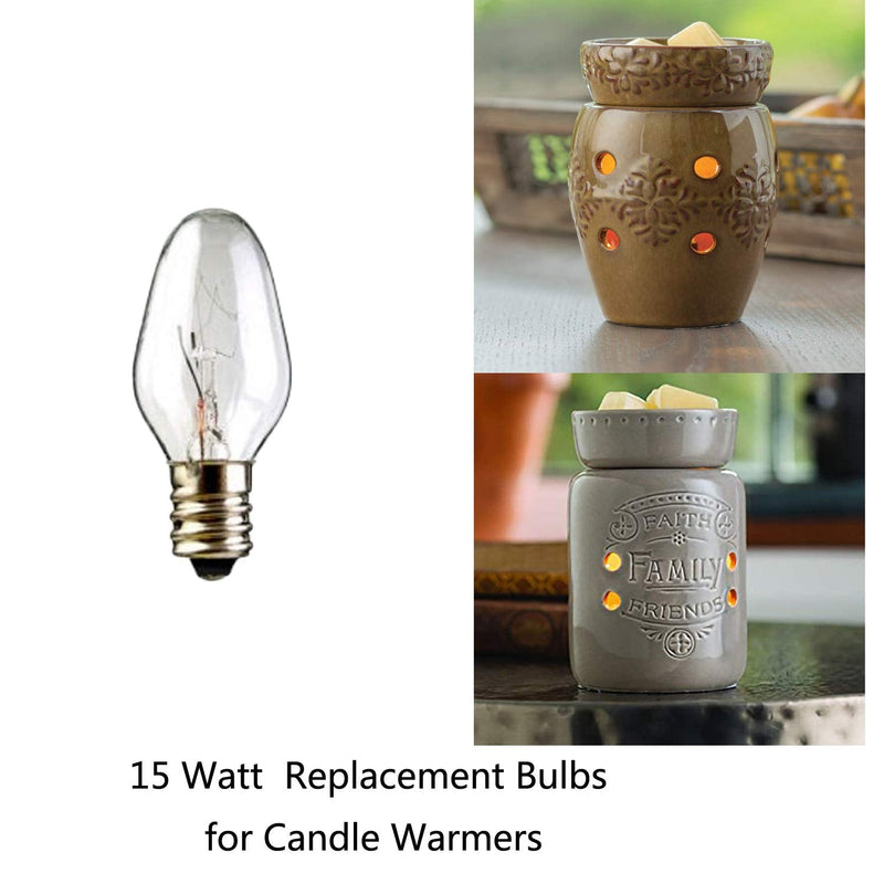 12-Pack, 15 Watt Wax Melt Warmer Light Bulbs for Scentsy Plug-in Nightlight Wax Warmer and Candle Warmers,15 watt Scentsy Bulbs - NewNest Australia