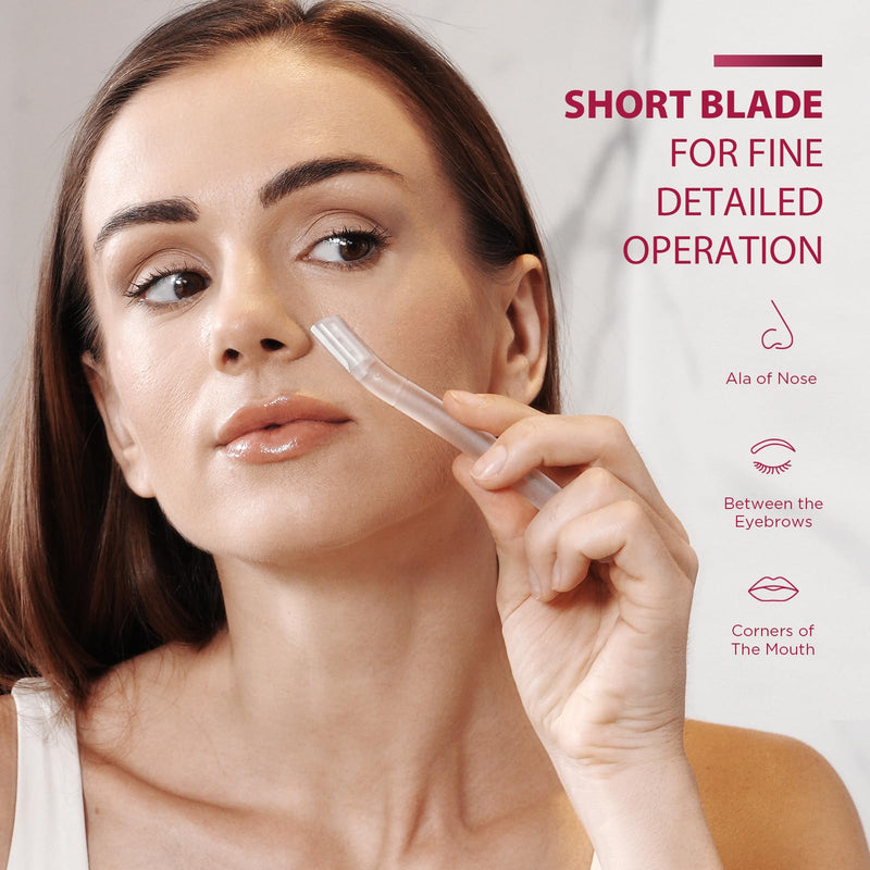 Dermaplane Shaver for Women's Face (Pack of 6) Professional Dermaplaning Tool for Downy Hair, Facial and Eyebrow Hair Removal, Gentle Skin Exfoliating Blade - NewNest Australia