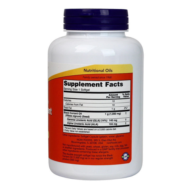 Now Foods Black Currant Oil 1000 mg - 100 Softgels 2 Pack - NewNest Australia