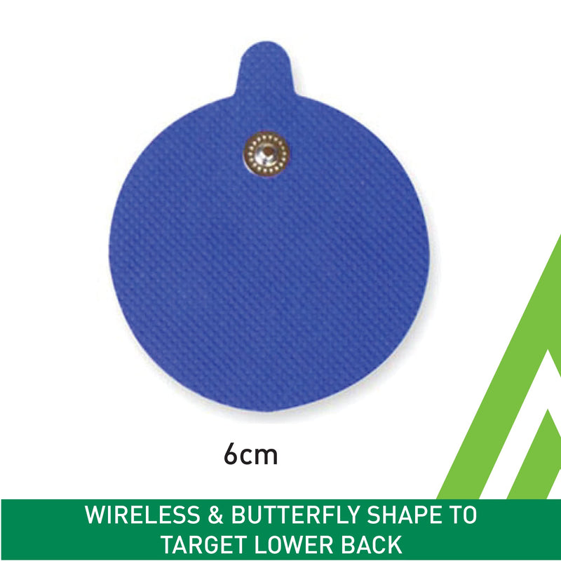 Med-Fit TENS Electrodes - Premium Quality 60mm Round Stud Replacement Electrode Pads for TENS Machines and Muscle stimulators – Pack of 8 TENS Unit Pads in Total CE Approved - NewNest Australia