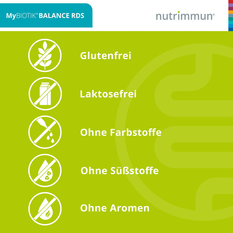 Nutrimmun Mybiotik Balance Rds (40 X 2 G Powder, 40 Capsules) - Food For Diet Management For Irritable Bowel Syndrome - With Bacteria Strain Lp299V As Well As Vitamin D, Calcium And B Vitamins - NewNest Australia