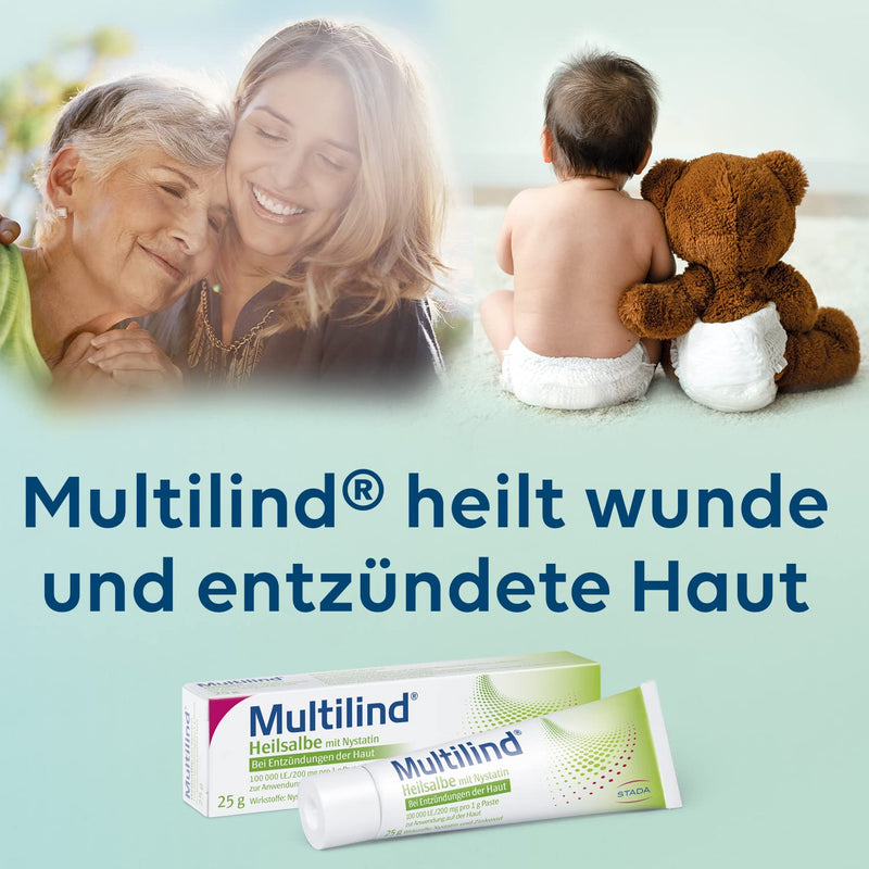 Multilind healing ointment with nystatin and zinc oxide 50 g 50 g (pack of 1) - NewNest Australia