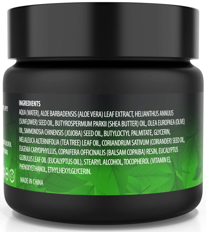 Tea Tree Oil Cream- Super Balm Athletes Foot Cream- Perfect Treatment for Eczema, Jock Itch, Ringworm, and Nail Treatment- Also Soothes Itchy, Scaly and Cracked Skin 1 Pack - NewNest Australia