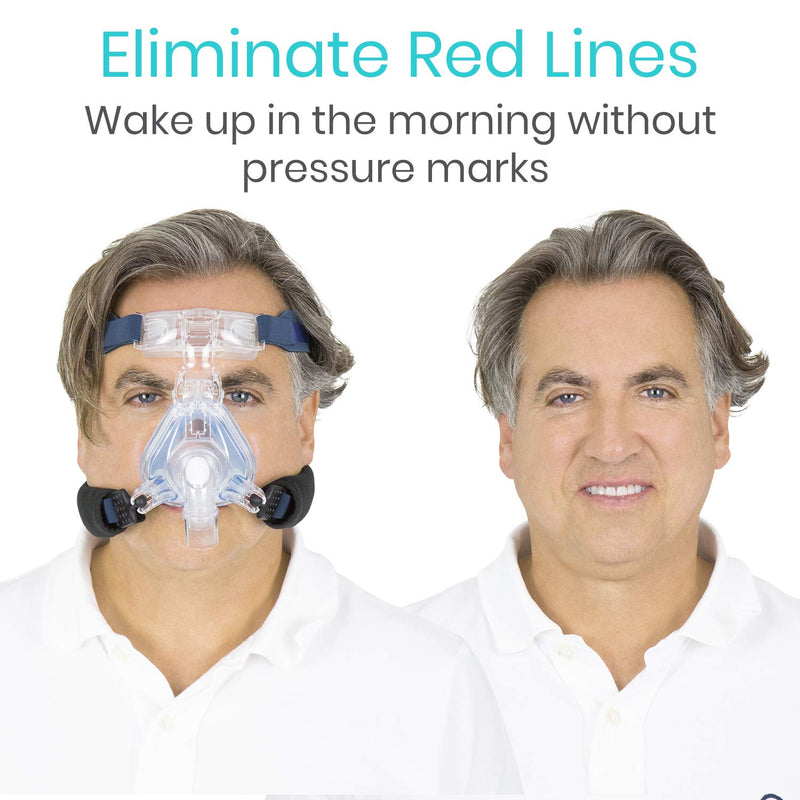 Vive CPAP Strap Covers- Headgear Mask Pads- Universal Fit for Full Face, Nasal, and BiPAP Machine Gear - for Women and Men Pressure Relief - No Red Marks - Machine Washable - Soft Comfort Liners 2 Count (Pack of 1) - NewNest Australia