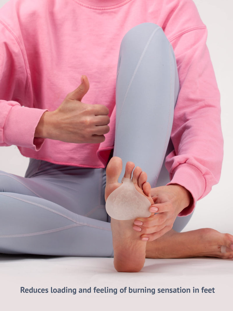 Metatarsal Pads Ball of Foot Cushions - Metatarsal Pads for Women and Men - Soft Gel Foot Pads Metatarsal Foot Forefoot Cushioning Foot Pain Relief - 2 Pairs Clear - NewNest Australia