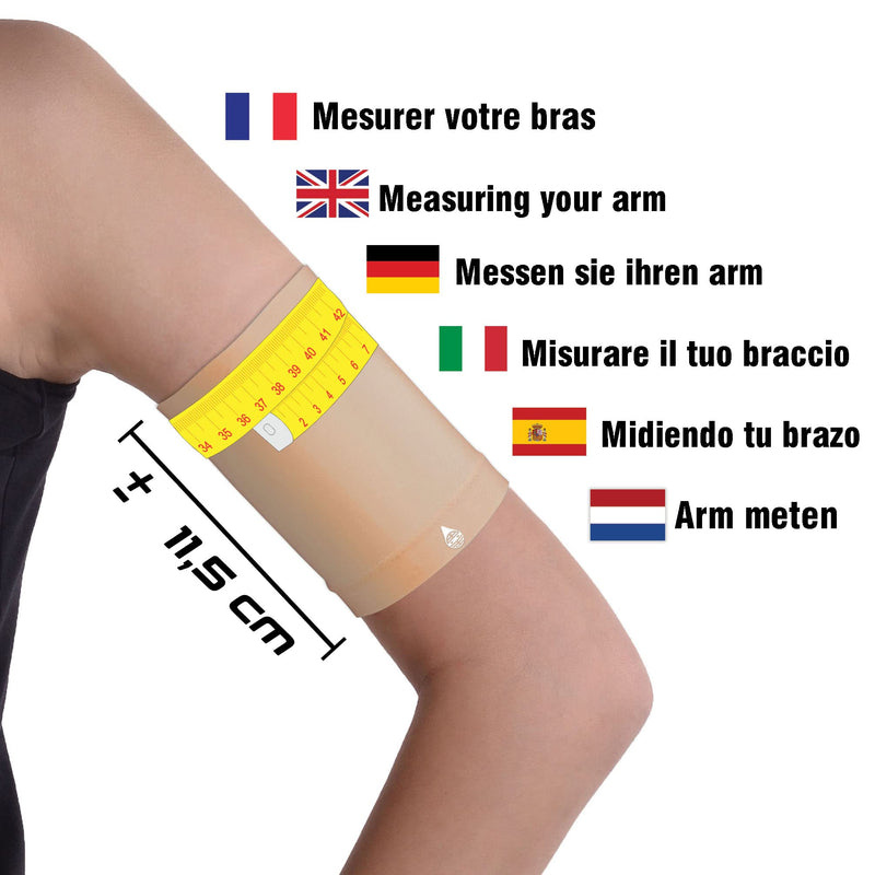 Dia-Band, Ultra Thin Armband for CGM Freestyle Libre, Medtronic, Dexcom or Omnipod - Comfortable and Reusable Diabetic Armband for Glucose Sensor. (L (29-32 cm)) L (29-32 cm) - NewNest Australia