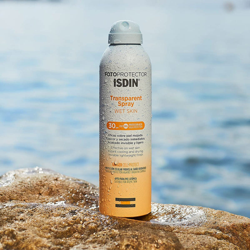 ISDIN Wet Skin Sunscreen Transparent Spray, 0.218 kg - NewNest Australia