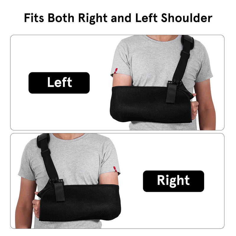rosenice Arm Sling - Shoulder Immobilizer Medical Support Strap for Broken Fractured Arm Elbow Wrist, Adjustable Shoulder Rotator Cuff Support Brace, Left and Right Arm - NewNest Australia
