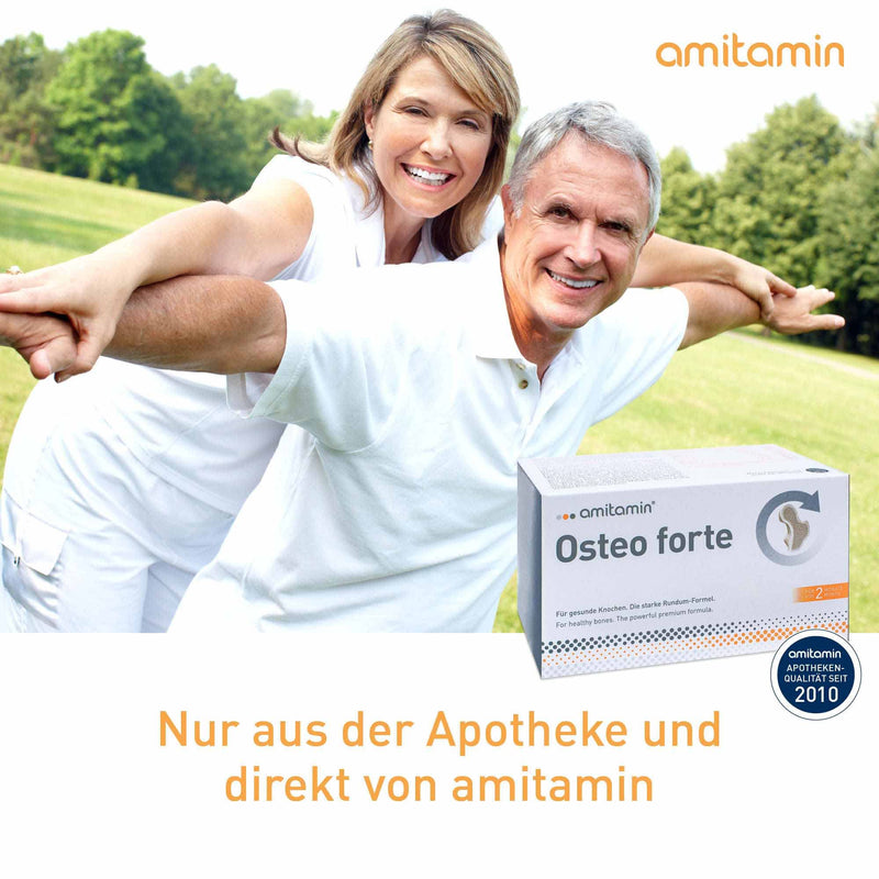Amitamin Osteo Forte, German Pharmacy Quality, 120 Capsules, High-Dose Premium Formula Made From Vitamin C, D, Calcium, Magnesium, Zinc, Manganese To Maintain Healthy Bones - NewNest Australia