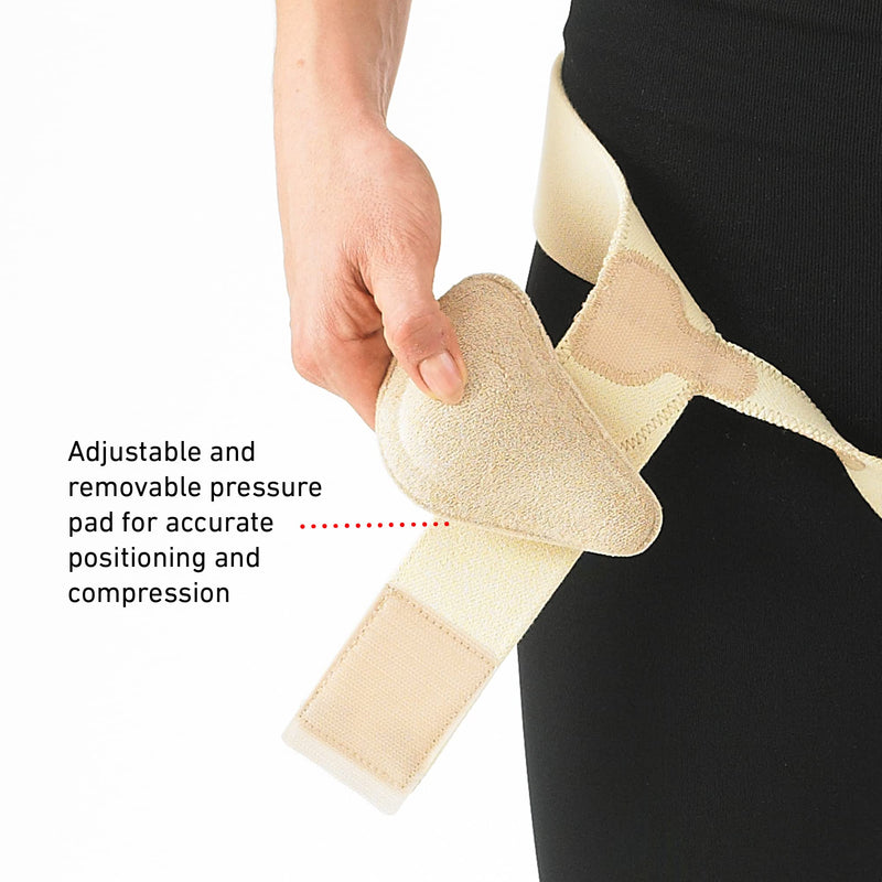 Neo G Lower Hernia Support for Men and Women - Inguinal Hernia Support - Hernia Belt Reduces Symptoms of Overstrain & Exertion - Truss for Hernia Breathable & Adjustable - S - Right SMALL-RIGHT: 25.6 - 31.5 In / 65 - 80 cm - NewNest Australia