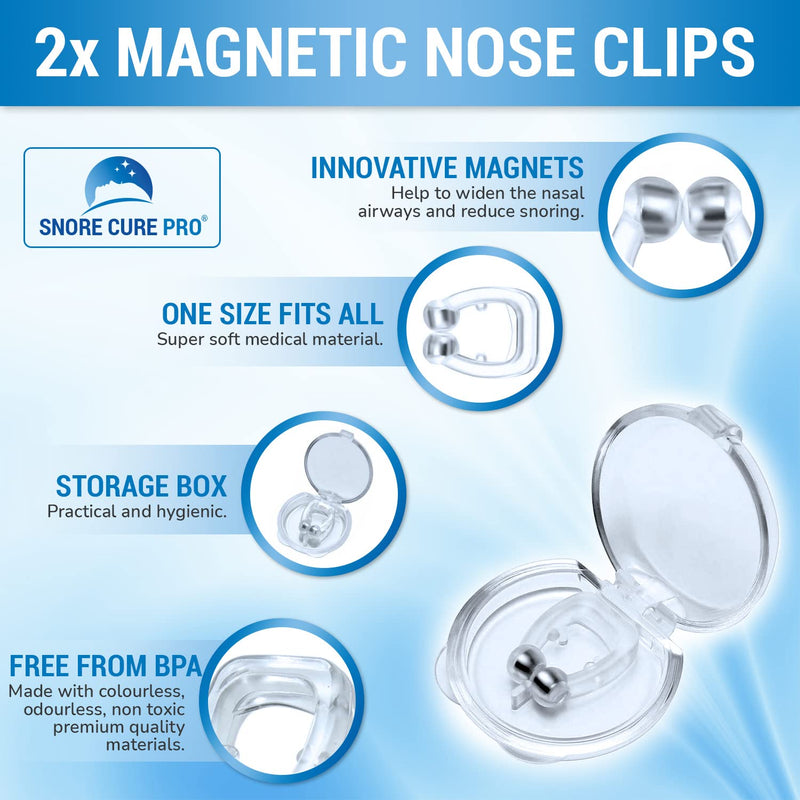 Anti Snore Devices Kit | 1 Mouth Guard | 10 Nasal Strips | 4 Nose Vents | 2 Nose Clips | Ear Plugs | Custom Stop Snoring Hypnosis Recording + Ebook | Premium Snoring aids for Men & Women - NewNest Australia