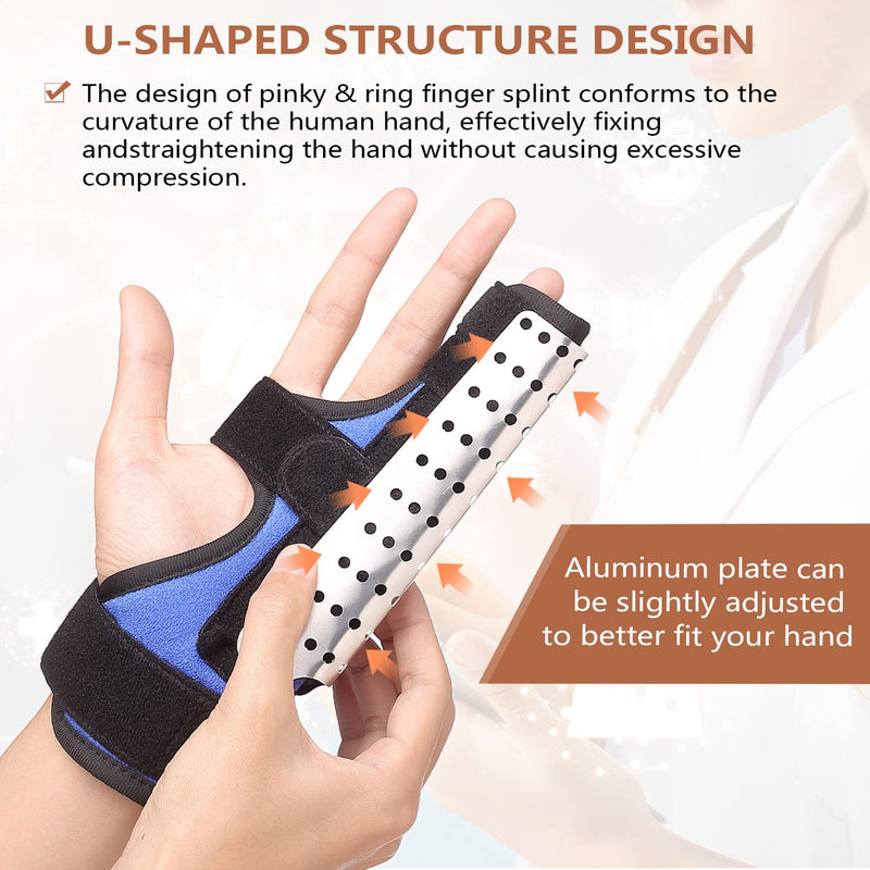 Small Finger Splint, Metacarpal Splint, Boxer Fracture Splint, Finger Splint, Finger And Ring Finger Splint For Straightening, Finger Support For Dislocated, Broken And Mallet Fingers - NewNest Australia