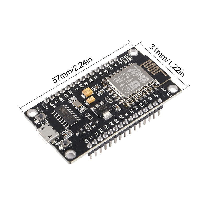 6pcs ESP8266 NodeMCU LUA CH340 ESP-12E WiFi Internet Development Board 4M Flash Serial Wireless Module for Arduino IDE/Micropython New Version - NewNest Australia