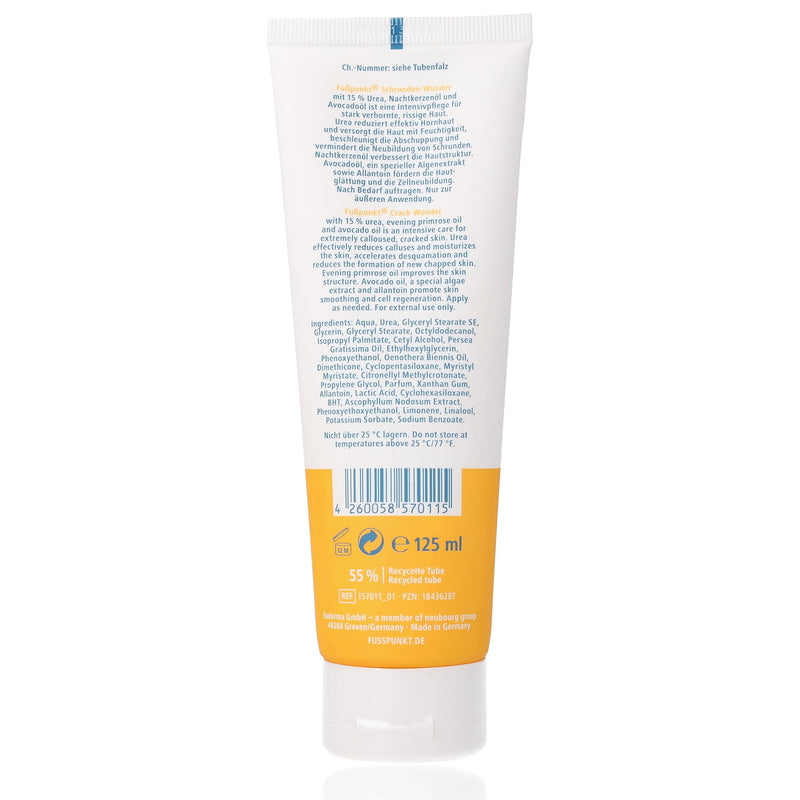 Footpoint Cracked Miracle, 125 ml. Intensive care for heavily calloused, cracked skin 125ml - NewNest Australia