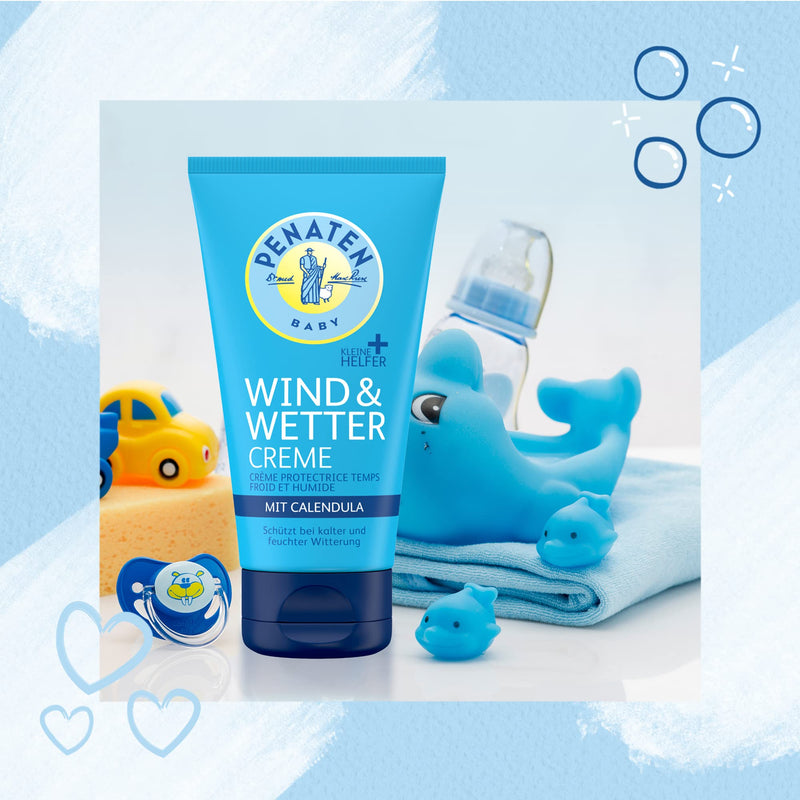 Penaten Little Helpers Wind & Weather Cream 75ml / Rich Cream with Calendula for Sensitive Baby Skin (3 x 75ml) - NewNest Australia