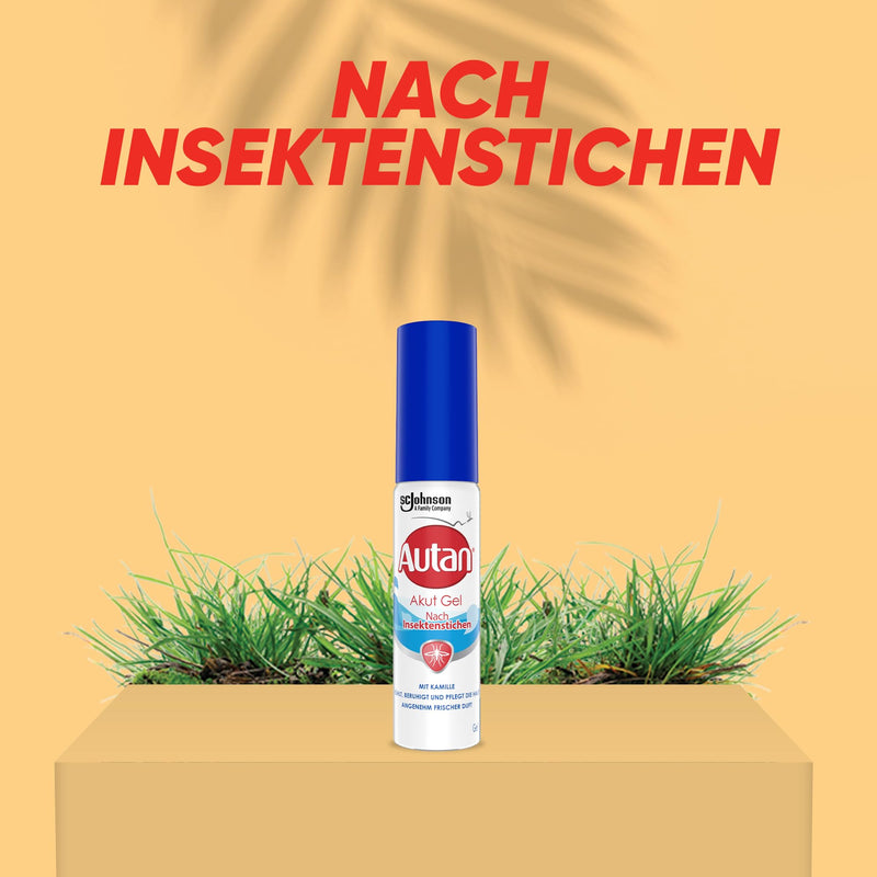 Autan Akut Gel for applying to the body and face after insect bites, with chamomile and aloe vera, 25 ml pack of 1 - NewNest Australia