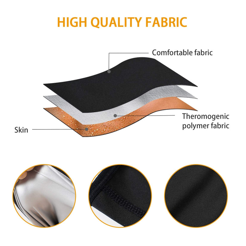 LODAY Waist Trimmer for Men Weight Loss,Stomach Trainer Sweat Workout Shaper,Neoprene-Free Slimming Sauna Belt Black Medium - NewNest Australia