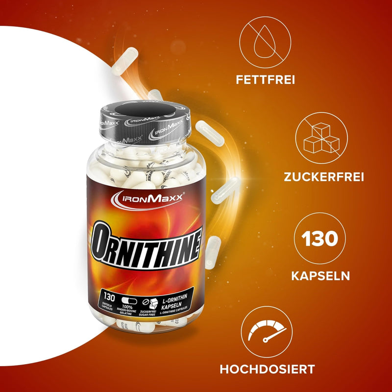 IronMaxx L-Ornithine capsules, 130 pieces (pack of 1) - NewNest Australia