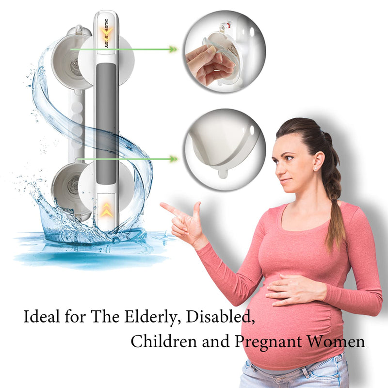 Suction Bathroom Grab Rails, Mobility Support Safety Handle, Grab Rails for Elderly, Suction Grab Rails for Bathroom with Suction Cup Fitting, Bath Grab Rail Suction Disability Aids 1pcs - NewNest Australia