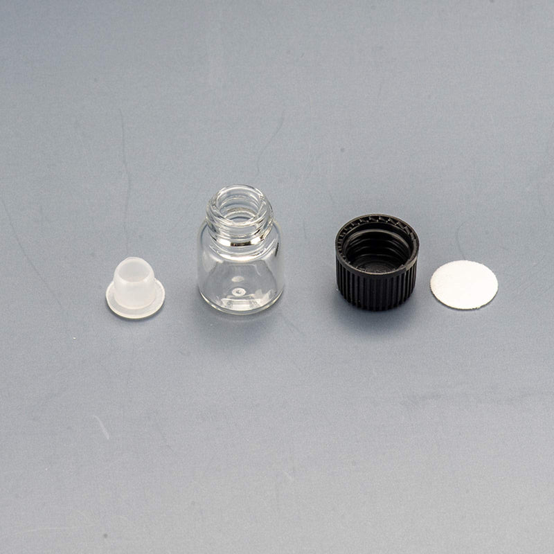 Yizhao Transparent Empty Glass Bottles 1 Ml, Sample Glass Bottles With Orifice Reducers For Essential Oil, Aromatherapy, Perfume, Massage, Spa, Fragrances, Chemistry Laboratory - 36 Pieces - NewNest Australia