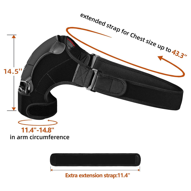 Kintiwe Heated Shoulder Brace, Heated Shoulder Support With Battery, 3 Adjustable Temperature For Shoulder Pain, Ac Joints, Fits Left/Right Shoulder Women And Men - NewNest Australia