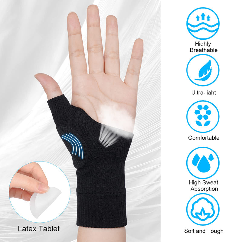 ACWOO Arthritis Gloves, Elastic Wrist Support Thumb Support Brace with Gel, Breathable Comfortable Carpal Tunnel Splint per Relieves Wrist Thumb Pain, Sprains, Tendonitis and Joint Pain (S) S - NewNest Australia