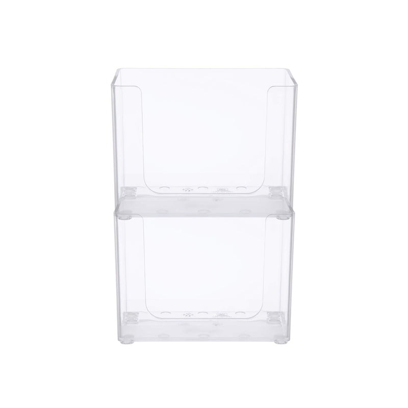 NewNest Australia - Kenney Drawer Organizer Bin, 6.55" L x 4.42" W x 4.88" H, Clear 