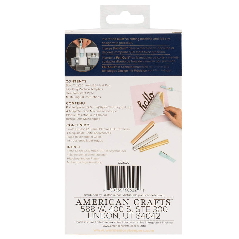 We R Memory Keepers 0633356606222 Foil Quill-Bold Tip Pen (6 Piece), 6 Count (Pack of 1), Multicoloured - NewNest Australia