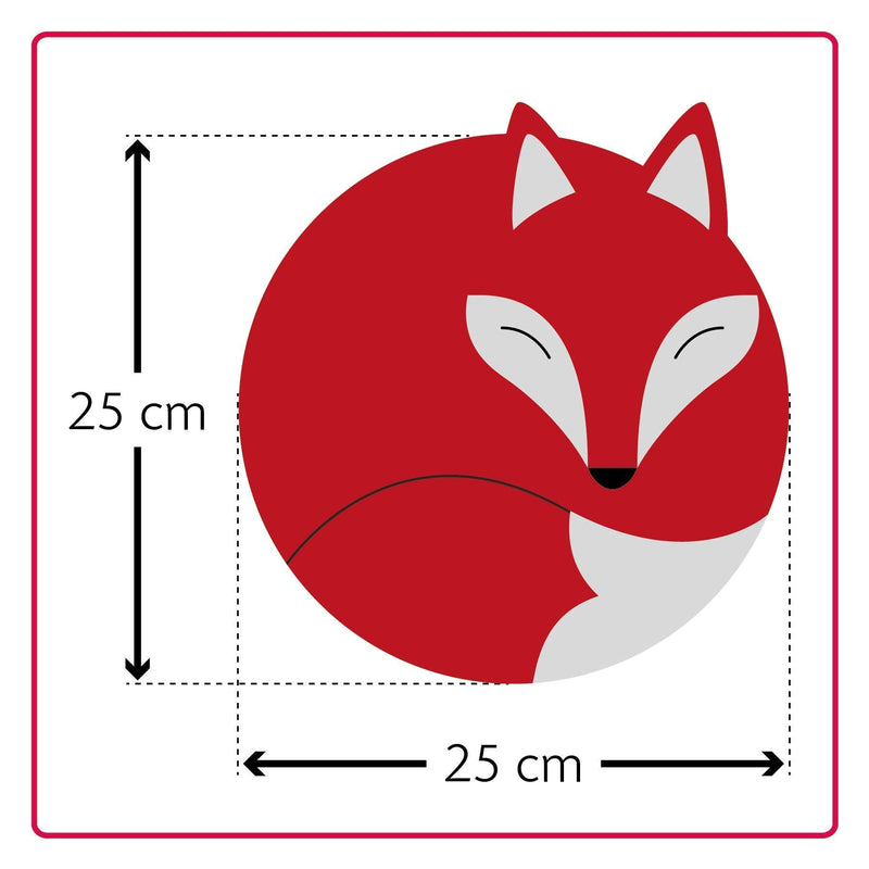 LESCHI heat pillow - 4 chamber grain pillow for microwave - animal fox red - cuddly grain pillow with organic wheat - ideal as a heat source in winter and for the belly fire / midnight - NewNest Australia